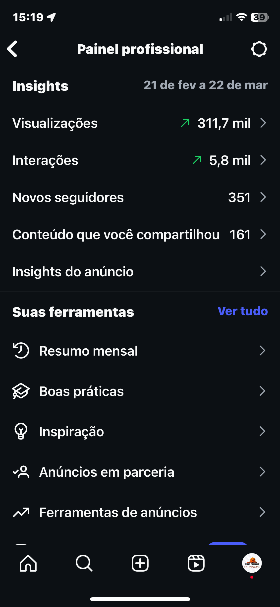 Crescimento perfil 2